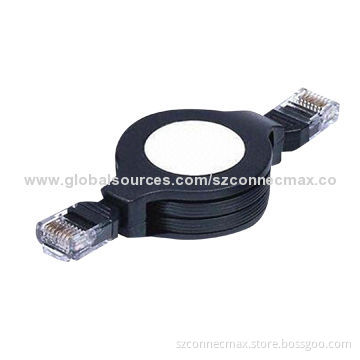 RJ45 to RJ45 Retractable Cable with Modular Connection, OEM Orders Welcomed